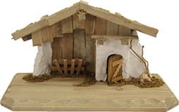 (S001) Szopka "Kotzting", do figur o wys. 6-9cm