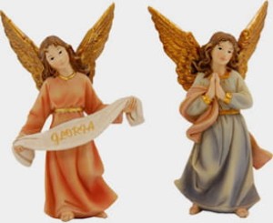 (K182-99) Anioły, stojące, do figur o wys. 9cm