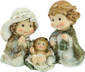 (K265) Św. Rodzina, dla dzieci, 8,8cm wysoka