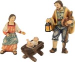 (K175-01) Św. Rodzina "Szopka Wiejska", do figur o wys. 12cm