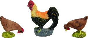 (T915-6) Kogut z kurami, do figur o wys. 8-11cm