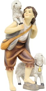 (K001-12) Owczarz z owcami, do figur o wys. 11cm