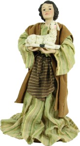 (K116-12) Pasterz z owcą w rękach, do figur o wys. 30cm