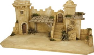 (S027) Szopka "Betlejem", do figur o wys. 9-11cm