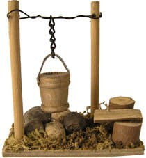 (Z850) Ognisko z wiadrem, 7cm wysoki