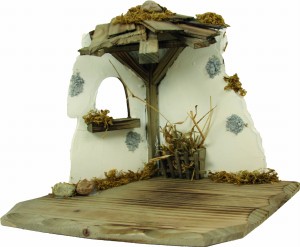 (S136) Szopka 90° "Hemau", do figur o wys. 10-12cm