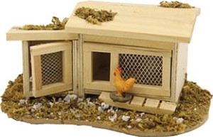 (Z274) Kurnik/ klatka dla zająca, 14cm długa