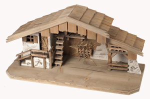 (S096-M) Szopka "Soell", do figur o wys. 10-13cm