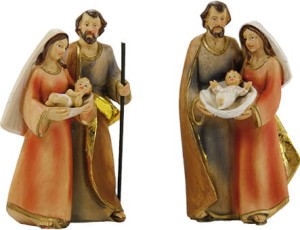 (K240) 2x Św. Rodzina, do 12cm wysokie