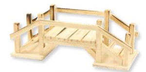 (Z284) Most z drewna, 12,5cm długi