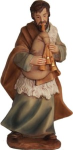 (K184-46) Pasterz z dudami, do figur o wys. 15cm