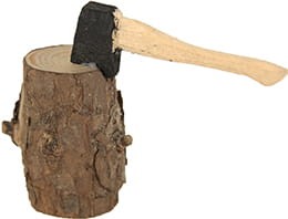 (Z282-2) Pniak z siekierą, 5cm wysoki