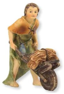 (K134-2) Gospodarz z taczką, do figur o wys. 10cm