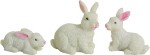 (T915-3) 3 białe zające, do figur o wys. 9-12cm