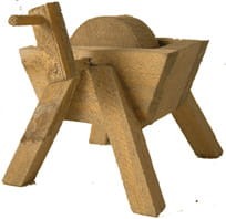 (Z095) Szlifierka z drewna, 5,5cm wysoka