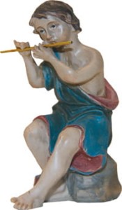 (K131-7) Muzykant, siedzący, do figur o wys. 12cm