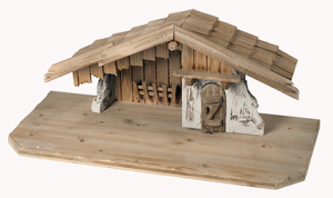 (S002) Szopka "Kotzting", do figur o wys. 9-11cm