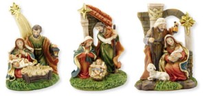 (K059-7) 3x Św. Rodzina, do 7,8cm wysokie