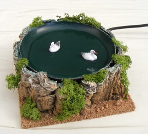 (46/205) Staw z kaczkami, figura ruchoma, 220V