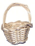 (Z218) Mały koszyk wiklinowy, średnica 2,3cm