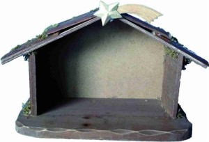 (S128) Szopka z kometą, do figur o wys. 8cm