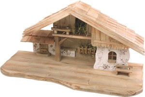 (S012) Szopka "Osser", do figur o wys. 11-13cm