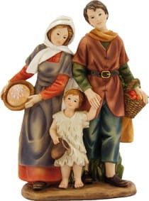 (K183-63) Rodzice z dzieckiem, do figur o wys. 11cm