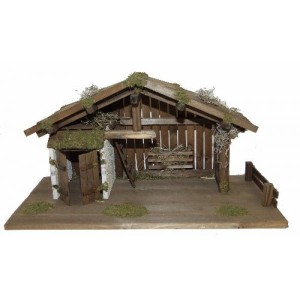 (1374/13) Szopka Bożonarodzeniowa, 60x30x30cm do figur o wysokości 13,0cm