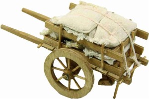 (Z277-2) Przyczepa z workami, 16cm długa